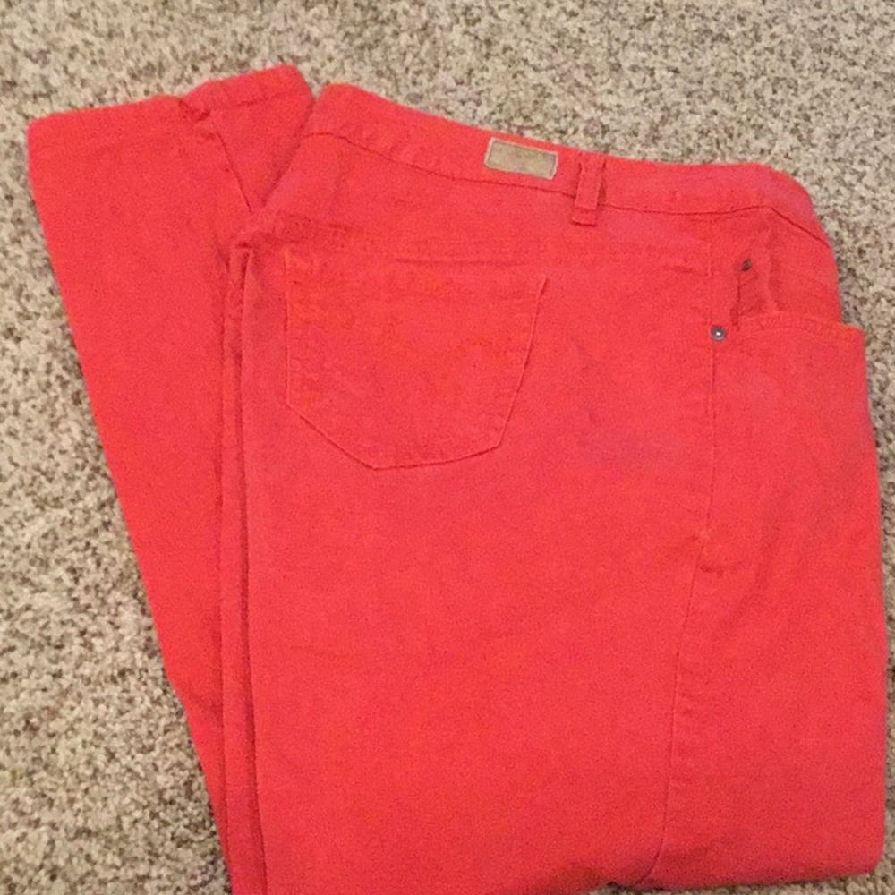 Red jeans